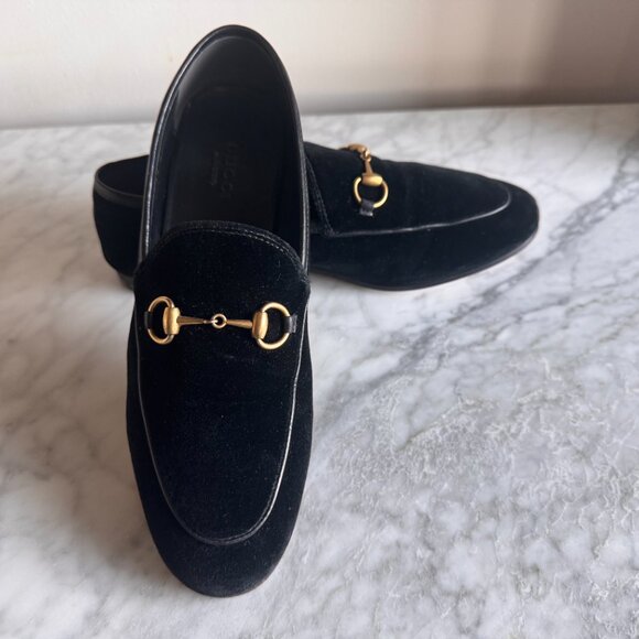 WOMENS 36 1/2 - GUCCI HORESEBIT VELVET LOAFER - Worn Once - Picture 10 of 14